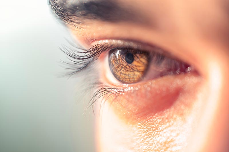 Close up of a man's eye