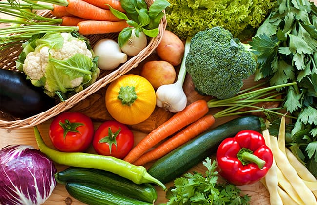 Vegetables. Eye healthy foods