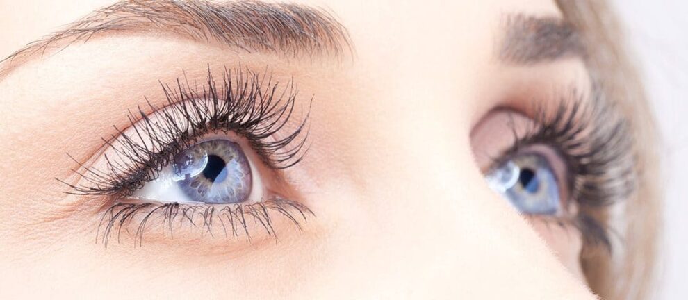 national women's eye health month. Close up of a woman's eyes